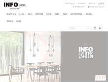 Tablet Screenshot of infolighting.com